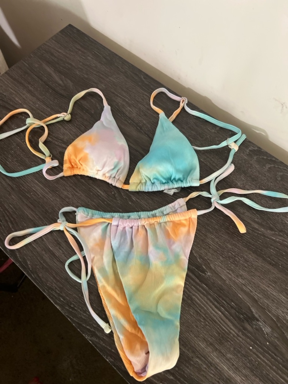 Pastel Tie Dye Micro Bikini